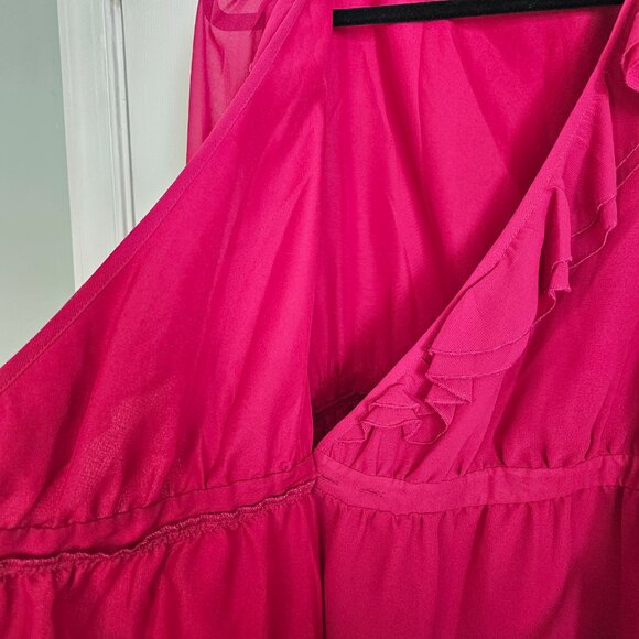 ASOS Pink Wrap Dress Size 8 - Picture 6 of 9
